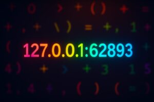 An IP address is a set of 4 numbers that are separated by dots, like: 127.0.0.1:62893.
