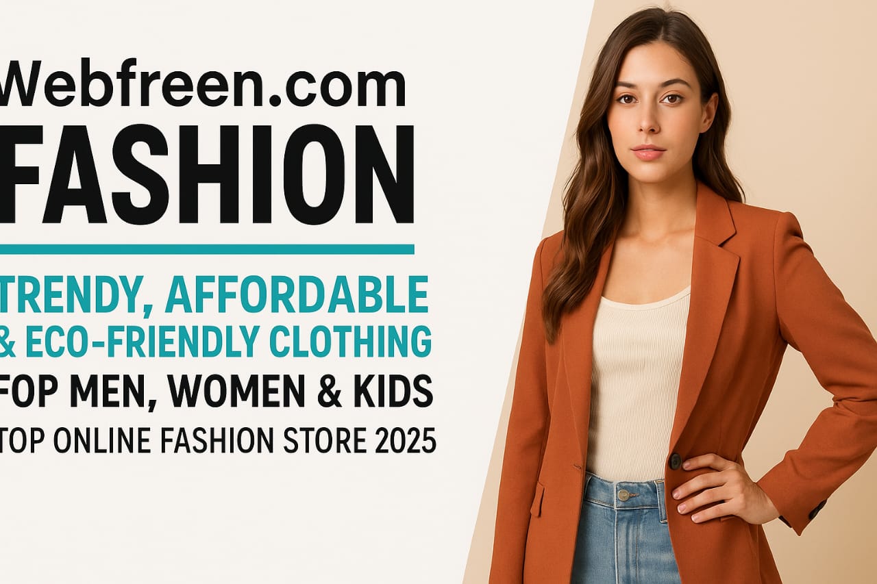 Webfreen.com fashion – Trendy, Affordable & Eco-Friendly Clothing for Men, Women & Kids | Top Online Fashion Store 2025